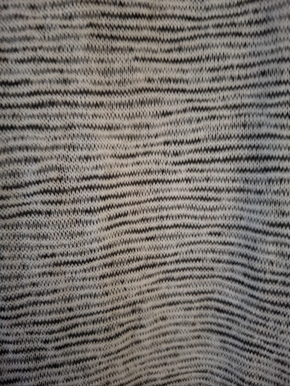 J. Crew Gray and Cream Textured Knit Top